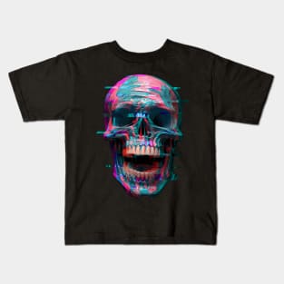 Glitch Skull Kids T-Shirt